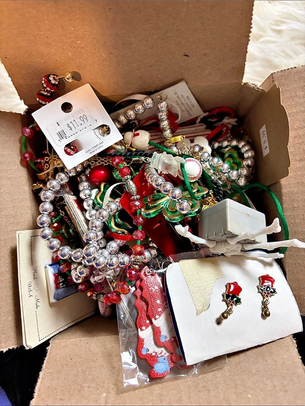 Five pounds Assorted holiday Jewelry Lot